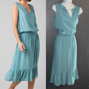 PrAna New w $99 Tags Women’s Blue Bohemian Sentinel Midi Maxi Dress Small